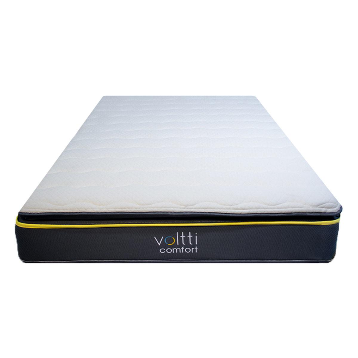 Voltti | Comfort | Colchón Abierto Híbrido Queen | Nano Memory Foam & Resortes Encapsulados | 28 CM