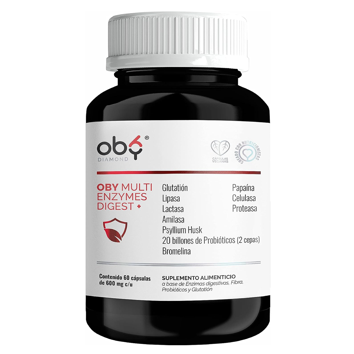 Suplemento Alimenticio Multi Enzimas Digestivas - Con Probioticos | Glutatión y Digestión