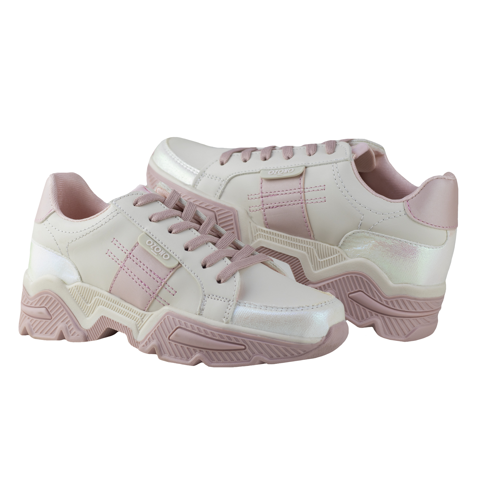 Tenis Urbano Rosa De Plataforma Mujer Capa De Ozono 651401