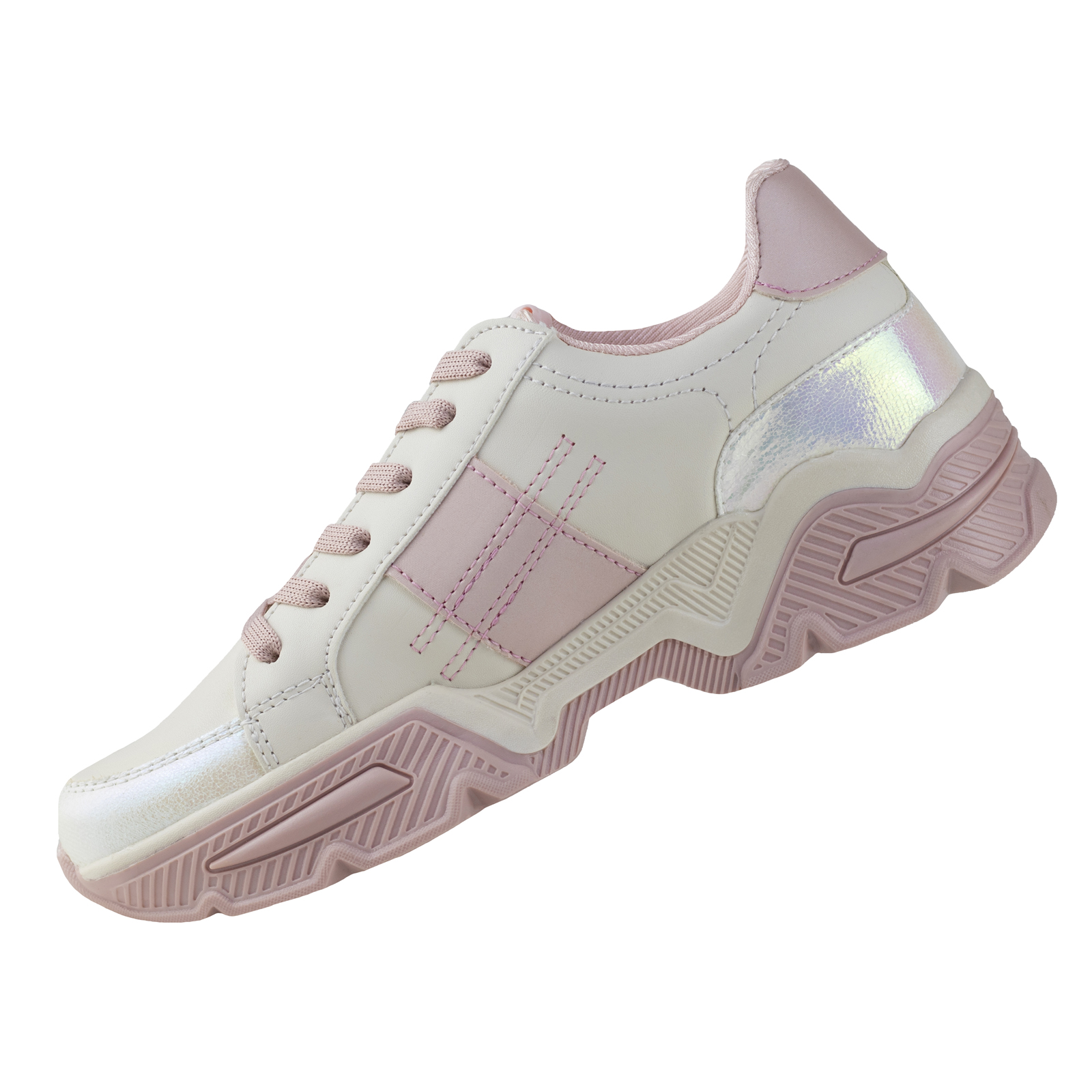 Tenis Urbano Rosa De Plataforma Mujer Capa De Ozono 651401