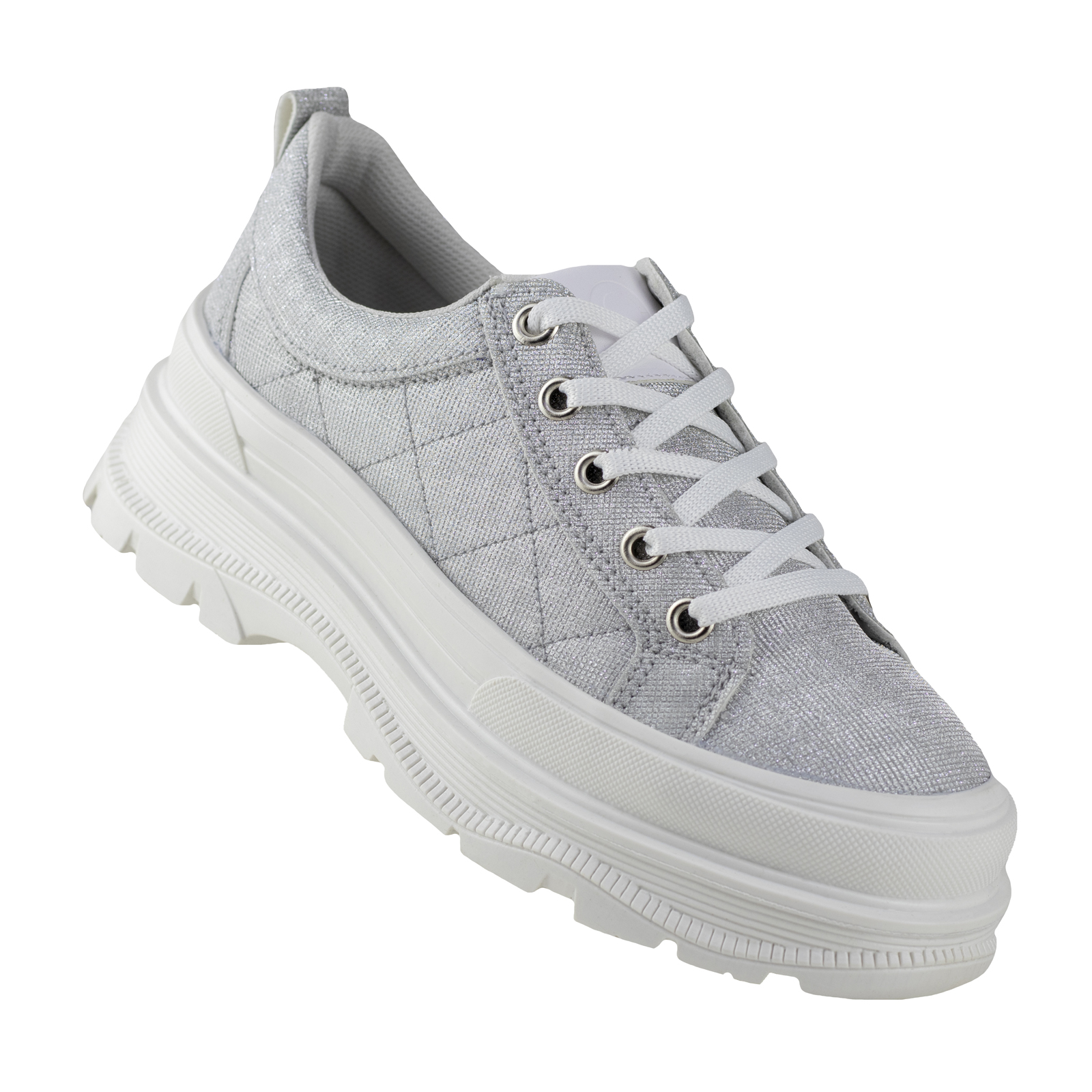 Tenis Gris Mujer Urbanos Capa De Ozono Confort 652001 Plata