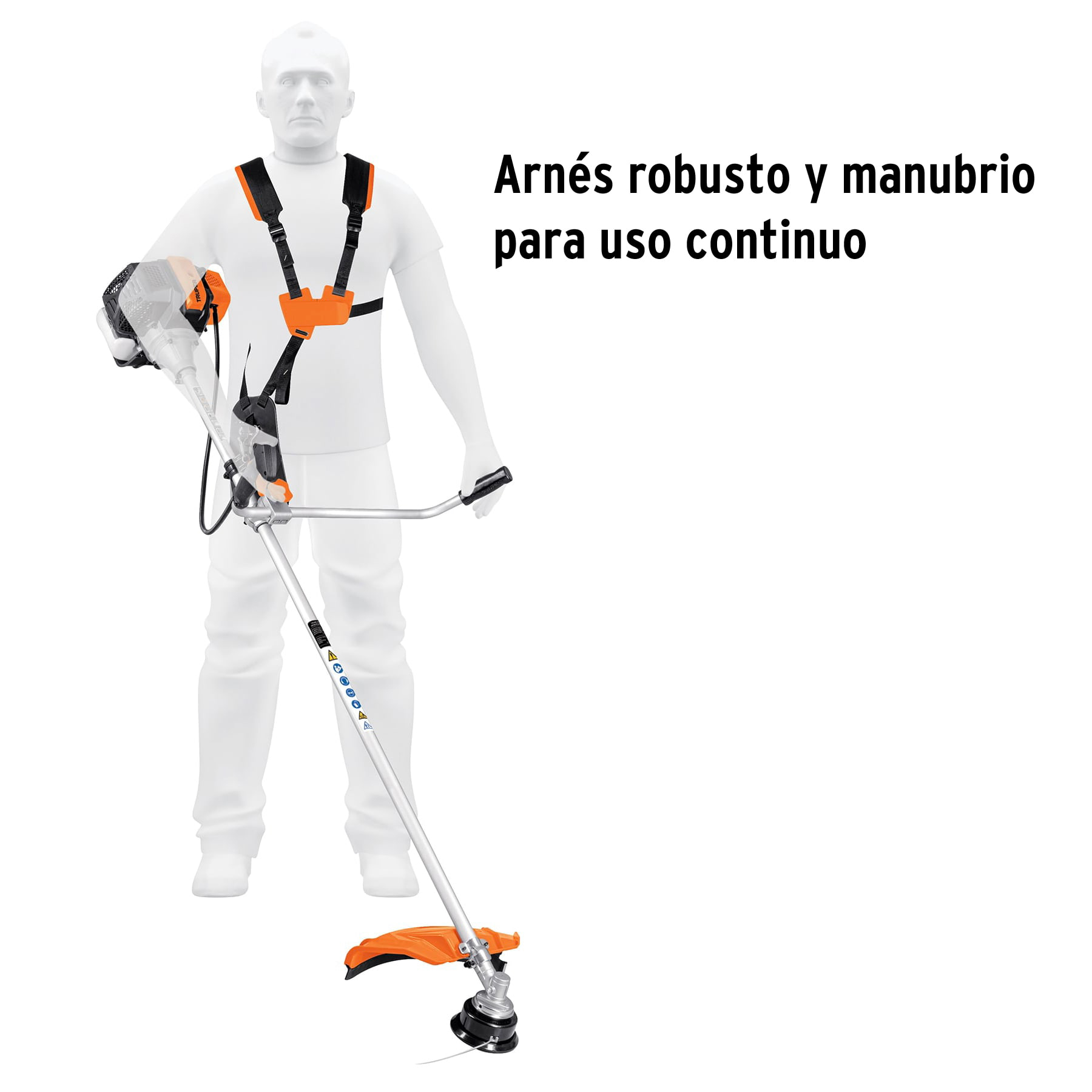 Desbrozadora con cuchillas para cesped y malesa, desmalezadora a gasolina 52cc.