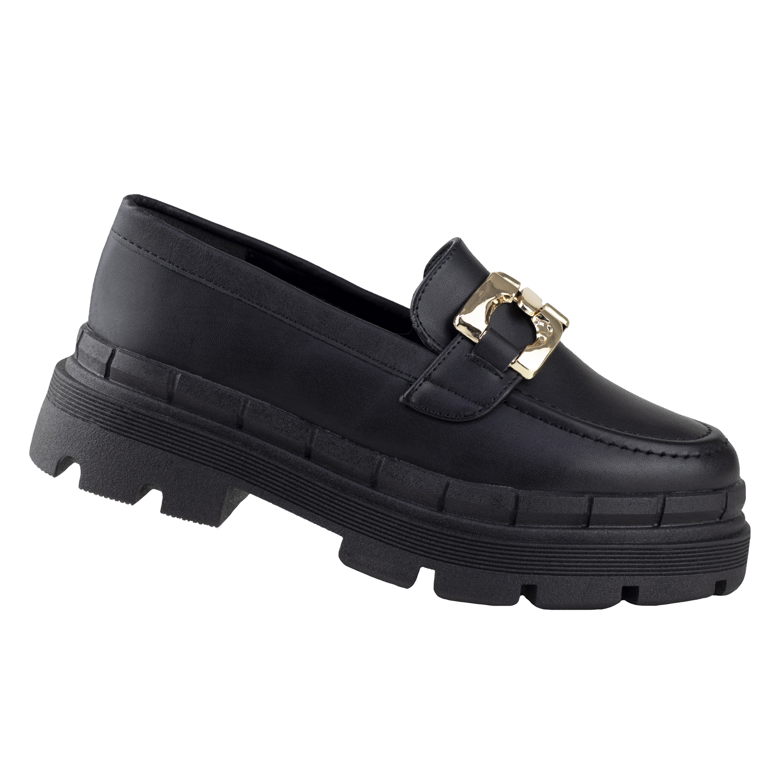 Zapato Slip On Mujer Capa De Ozono Suela Gruesa 646201 Negro