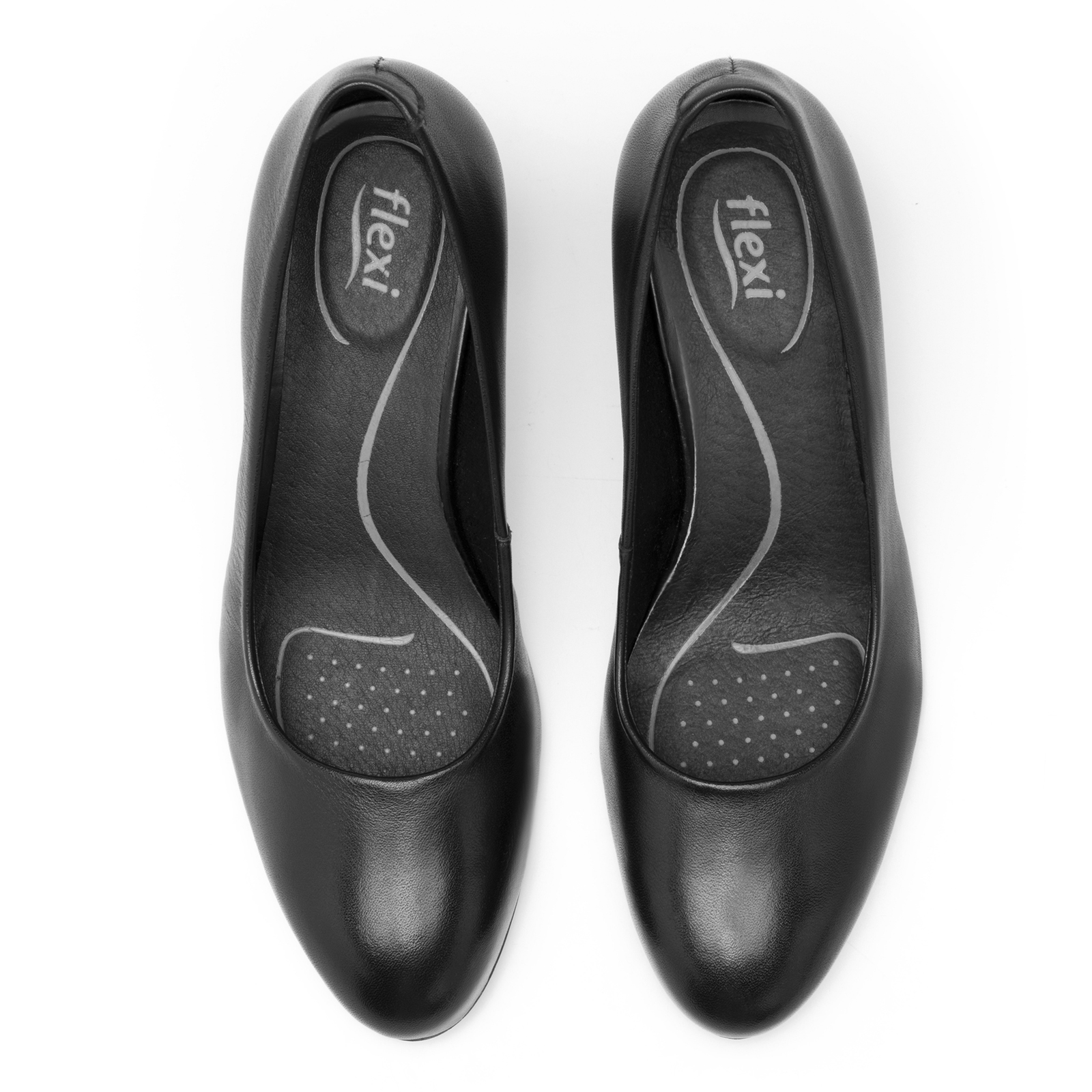 Zapato De Tacon Mujer Flexi Negro 124401 Moderno Livianos