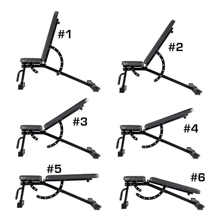 Banco Banca de ejercicio con 6 niveles de inclinación