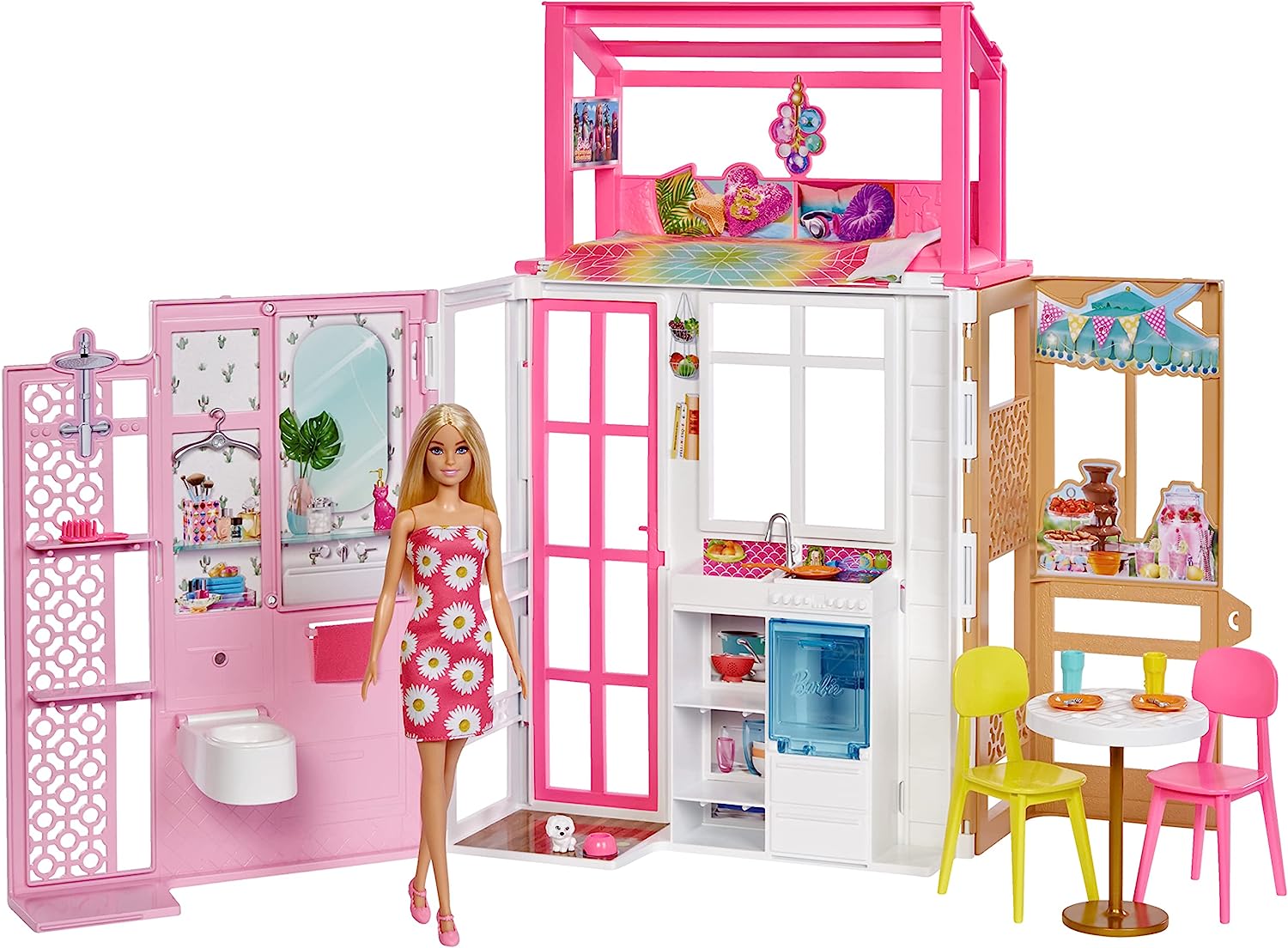 Barbie Set de Juego Casa Glam con Muñeca