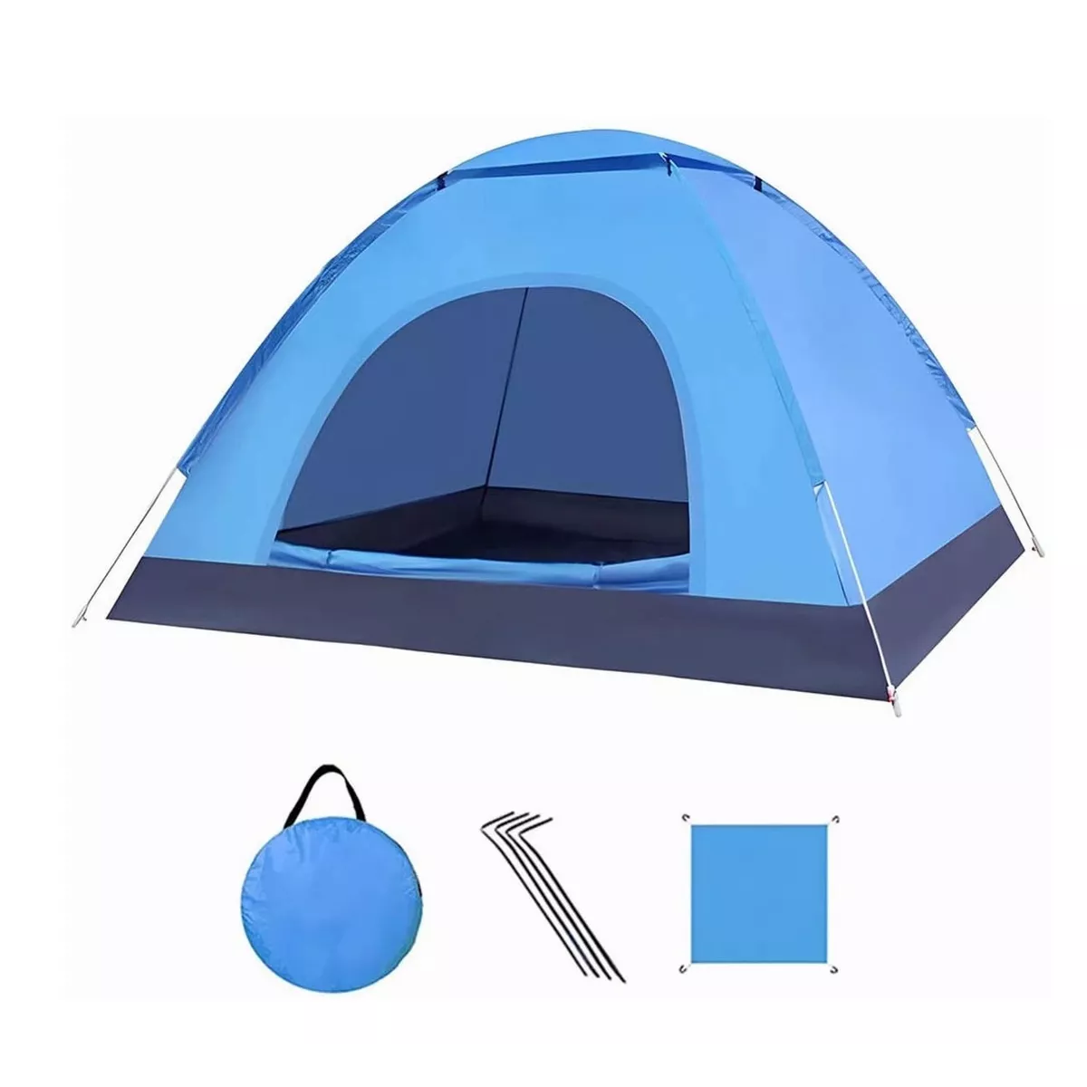 Tiendas Casa Campaña 3 Personas/gran Espacio /fácil Instalar Azul