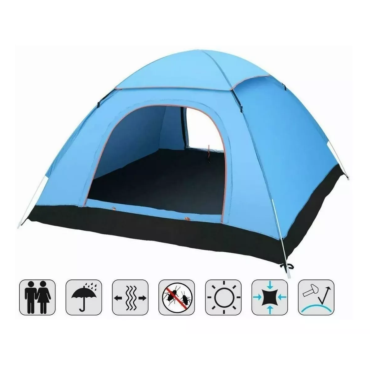 Tienda Casas De Campaña Camping El Gran Espacio 3-6 Persona