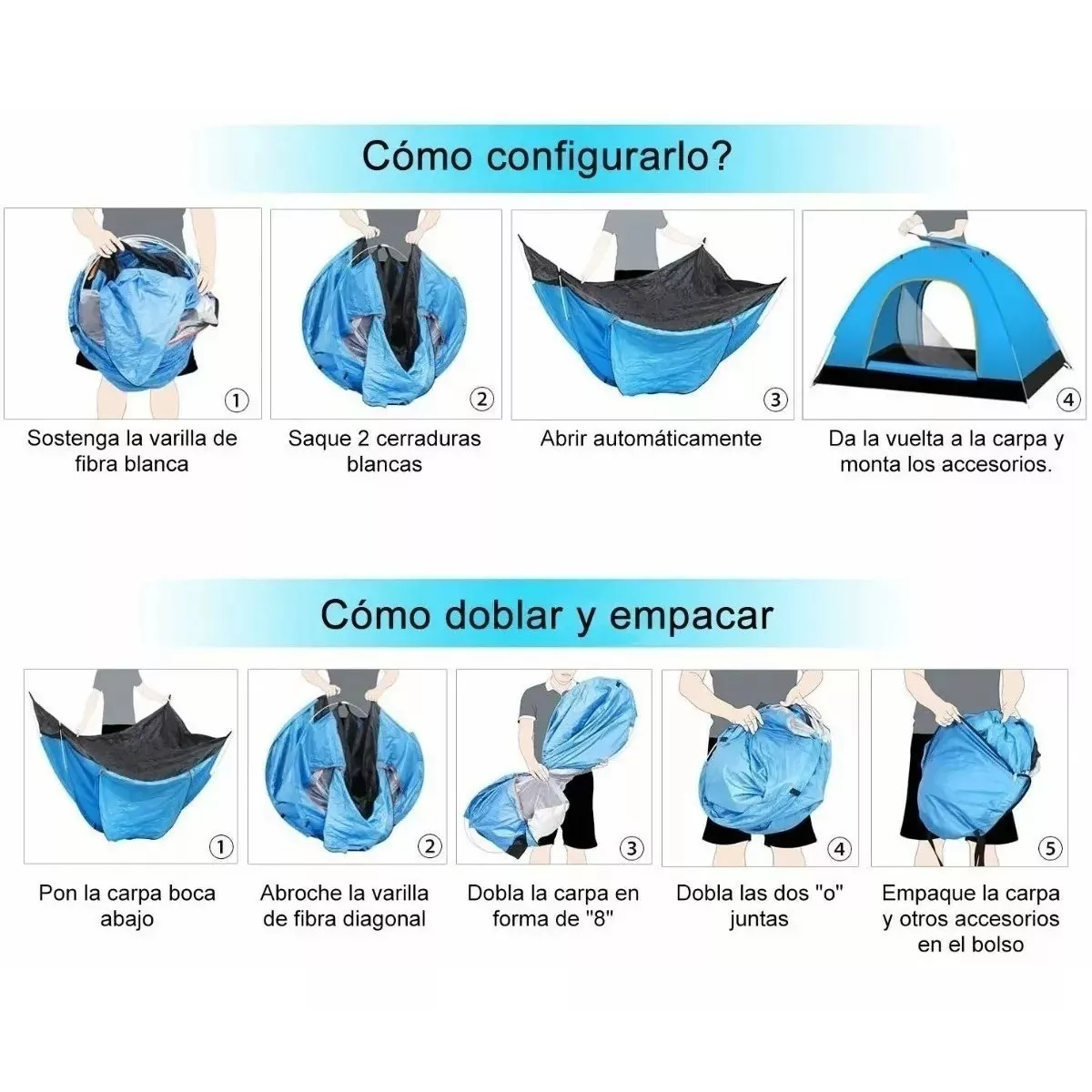 Tienda Casas De Campaña Camping El Gran Espacio 3-6 Persona