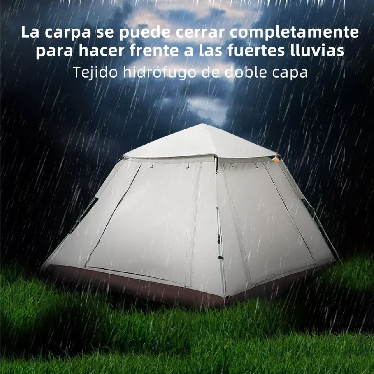 Tienda Casa Campaña Grandes Para Acampar 4-6persona215x215cm