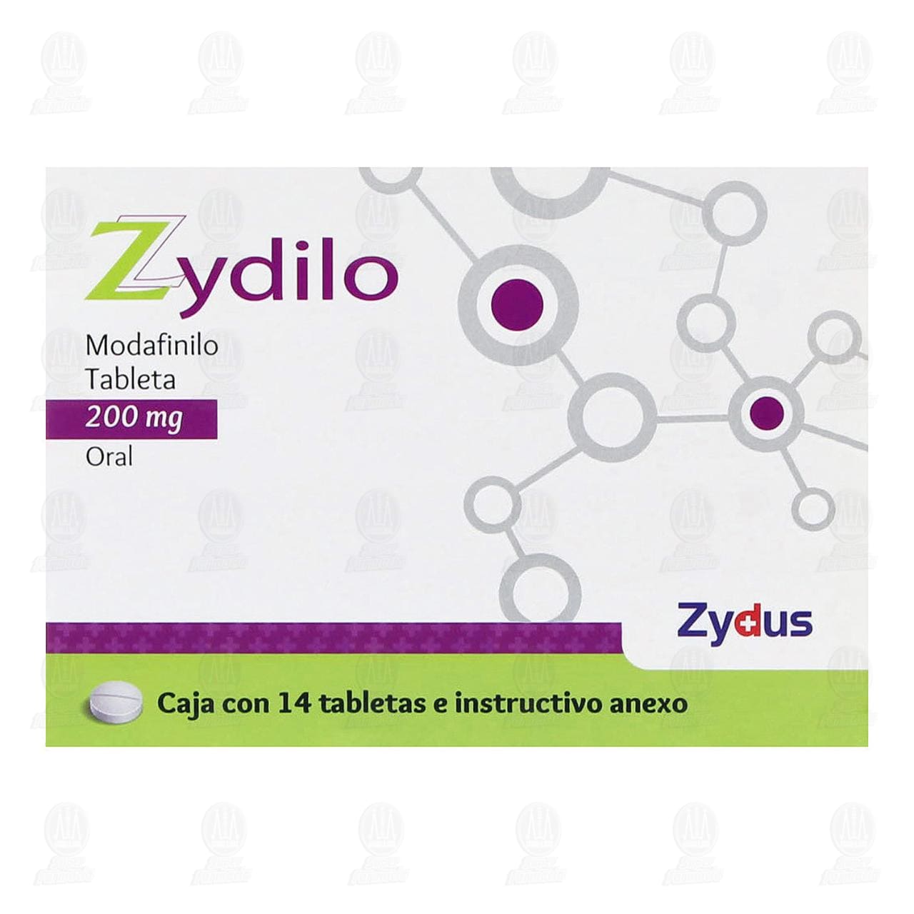 Zydilo 14 Tabletas Caja Modafinilo 200 MG