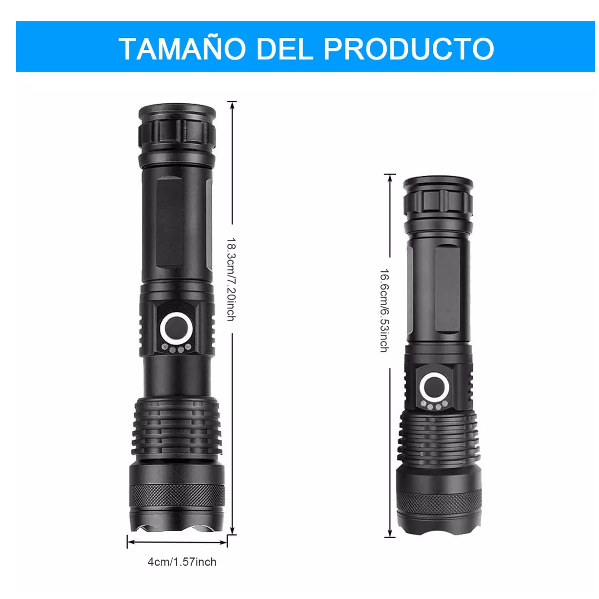 Lámpara Táctica 30000lm Led Xhp50 Usb Camping Recargable