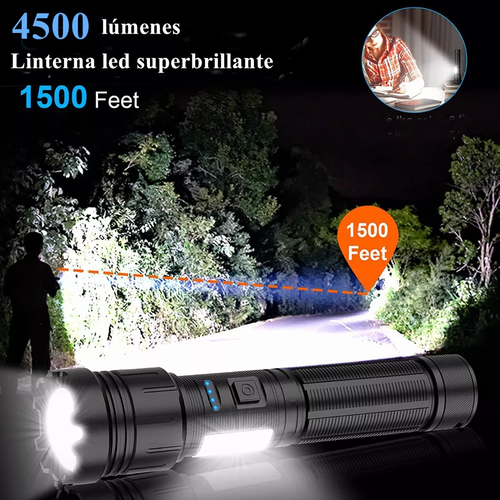 WUBEN C3 Linterna LED Recargable,Alta Potencia Portátil Lampara