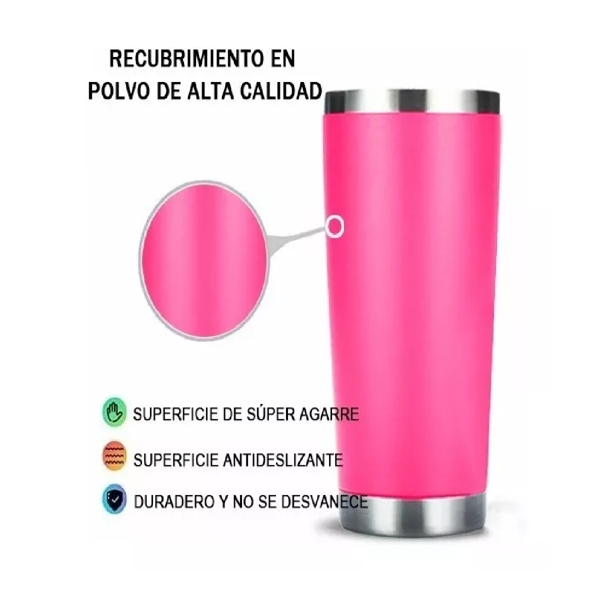 Vaso Térmico Portátil De Acero Inoxidable 20oz Con Calor/frí Barbie Rosa