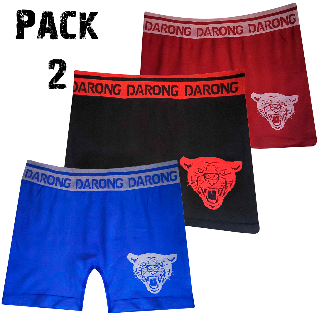 3 Boxer Para Hombre Largos de Licra Grande
