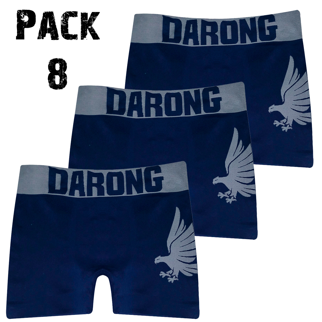 3 Boxer Para Hombre Largos de Licra Mediano