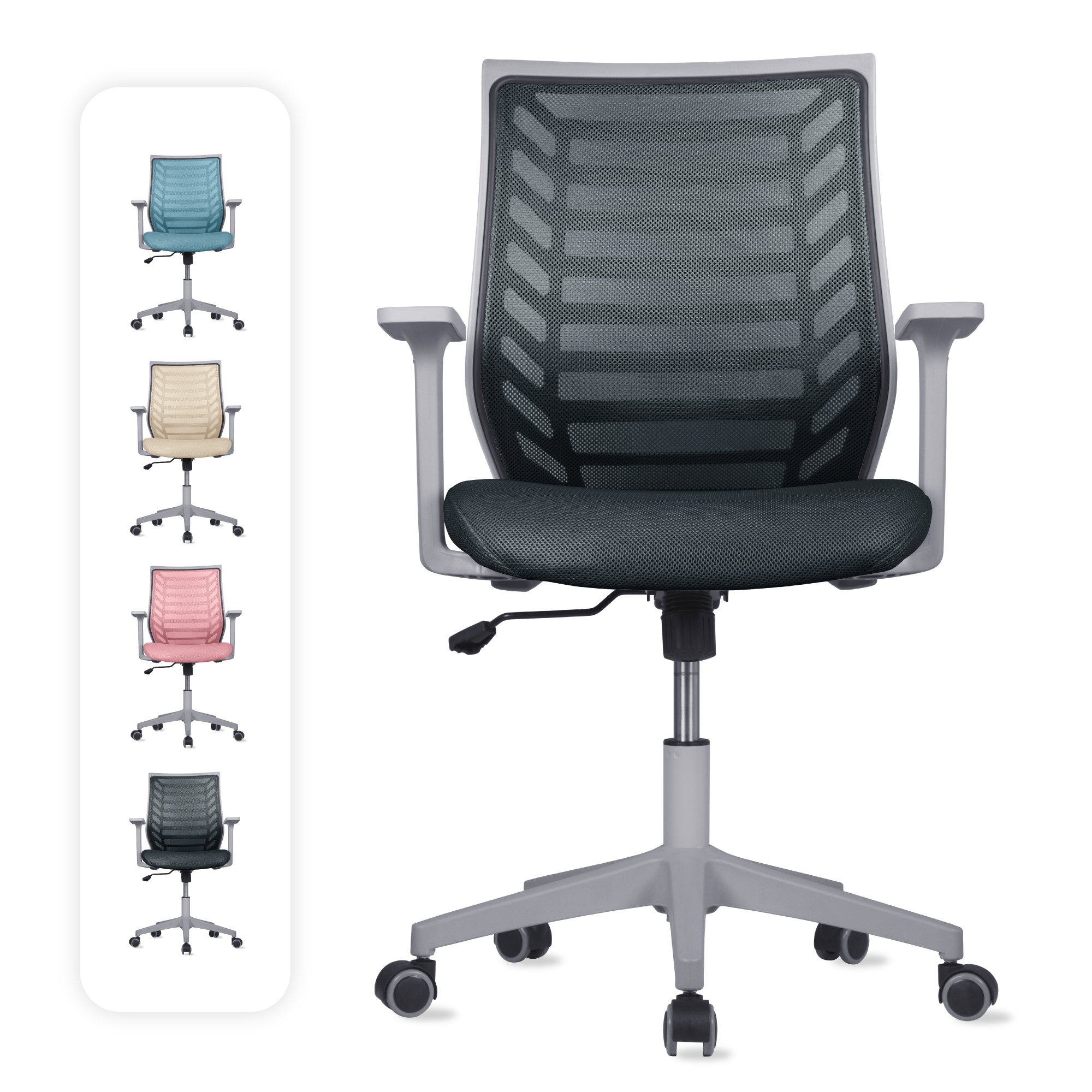 Silla de Escritorio Premium Modelo Estelar Magma Life (Gris)