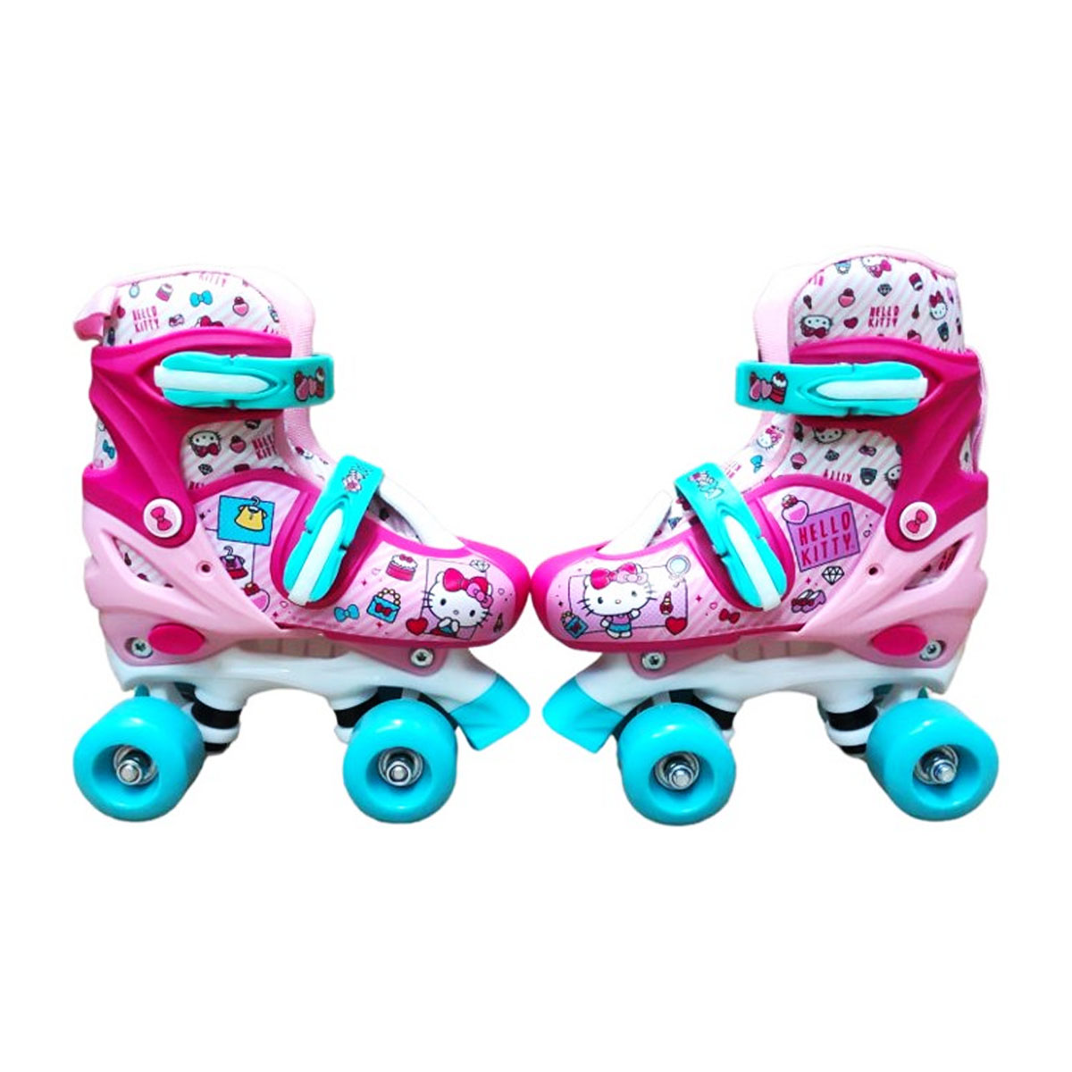 Patines para niños 4 Ruedas Hello Kitty 22 a 24 cm Rosa/Fiusha
