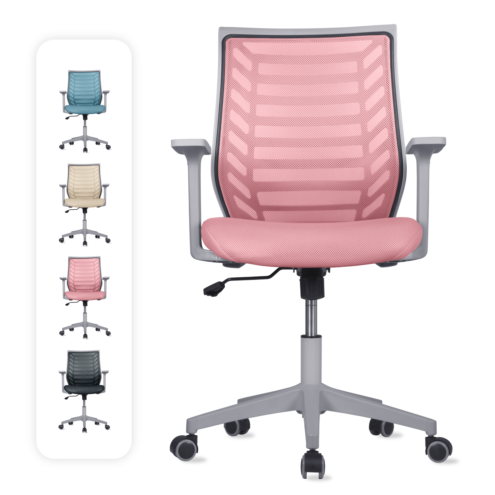 Silla de Escritorio Premium Modelo Estelar Magma Life (Rosa Pálido)