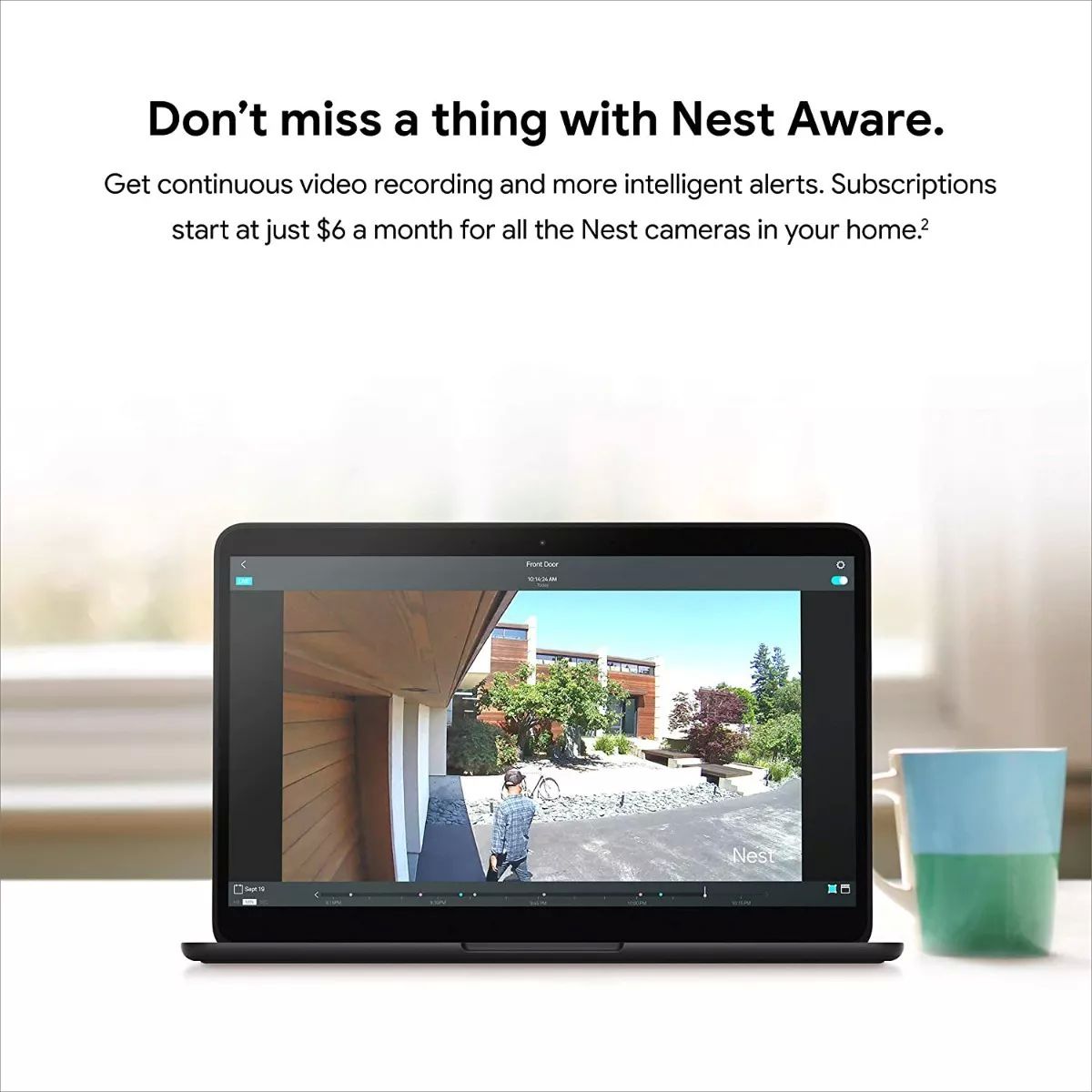Cámara de seguridad Google NC2100ES Nest Cam 3 MP resistente a la intemperie para exteriores