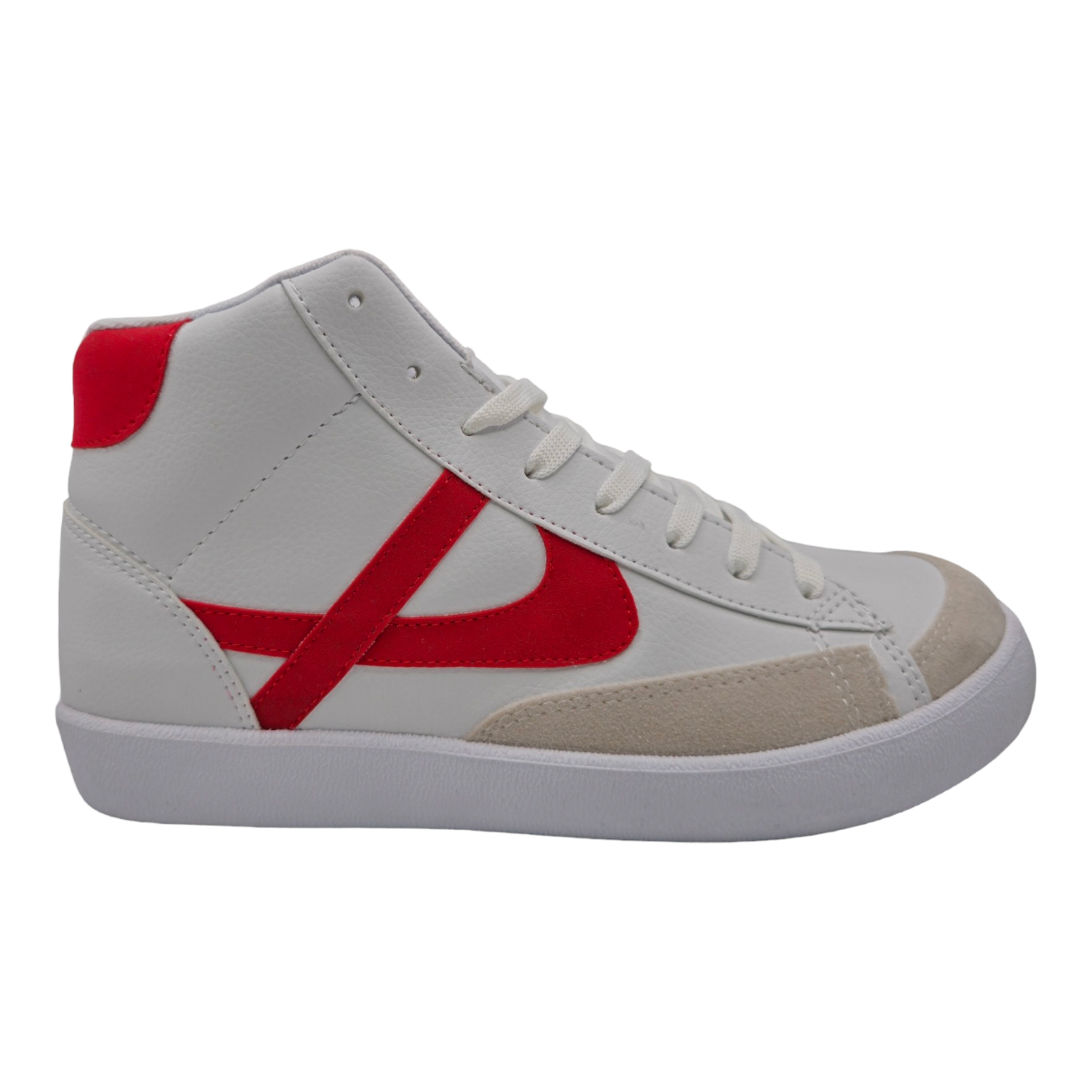 Tenis Panam Bota Loreto Blanco/rojo Bombero