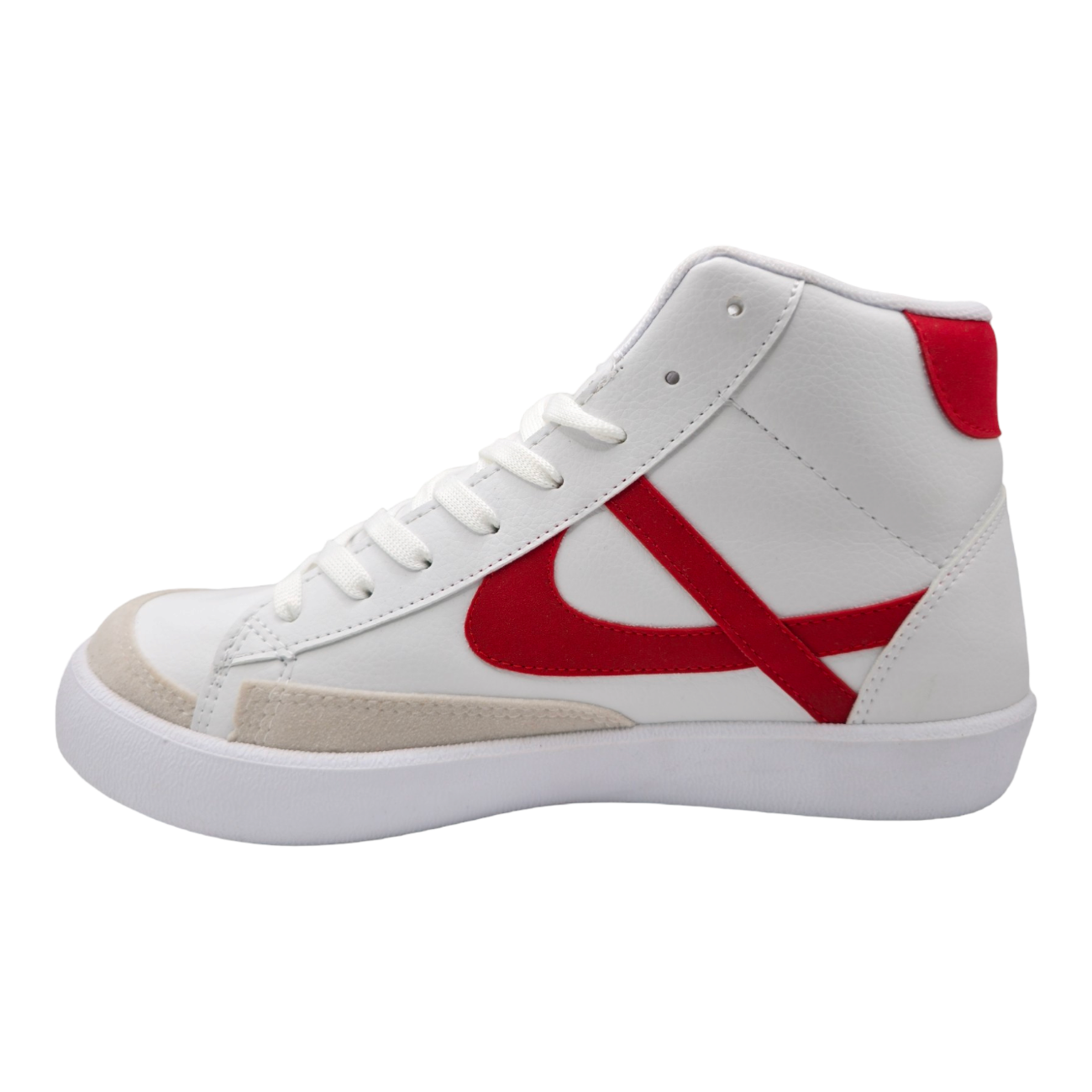 Tenis Panam Bota Loreto Blanco/rojo Bombero