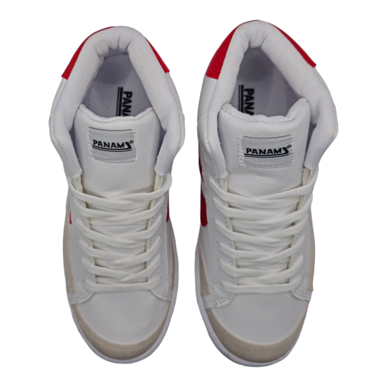 Tenis Panam Bota Loreto Blanco/rojo Bombero