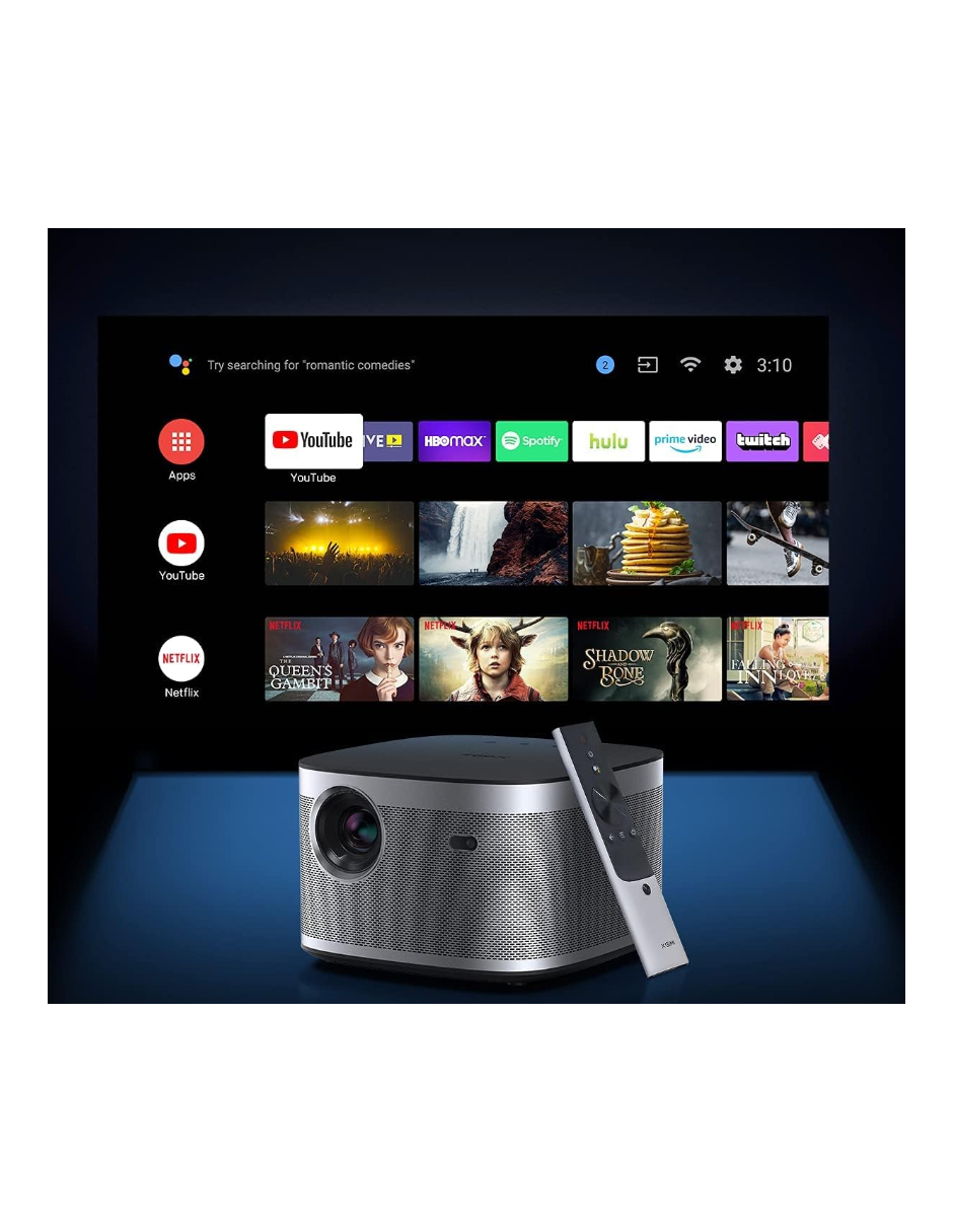 XGIMI - Horizon 1080p FHD Proyector 4K, 2200 lúmenes ANSI, Altavoces Harman Kardon y Android TV - Plateado