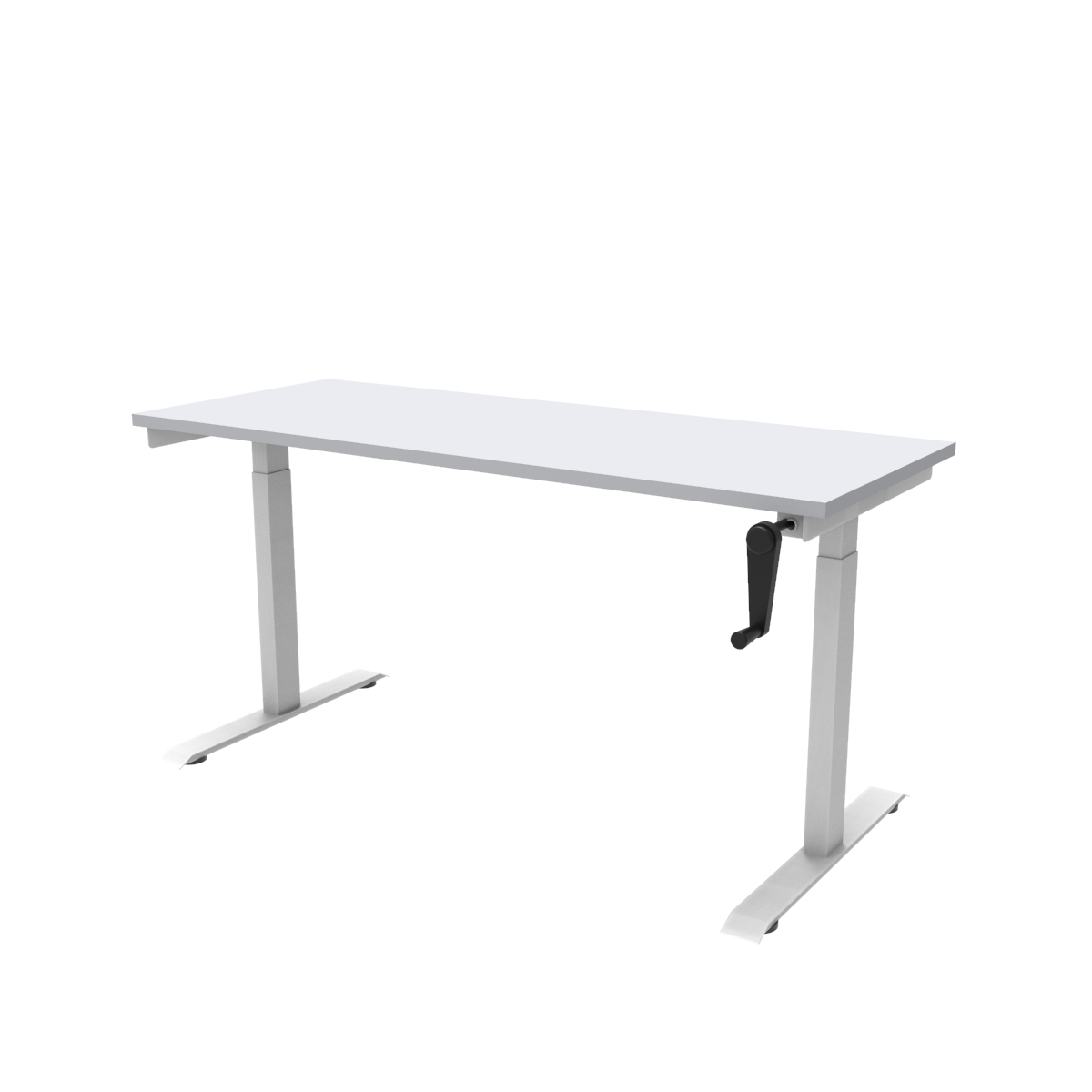 Escritorio de Altura Ajustable Mecanismo Manual / Tablero 120x60 cm