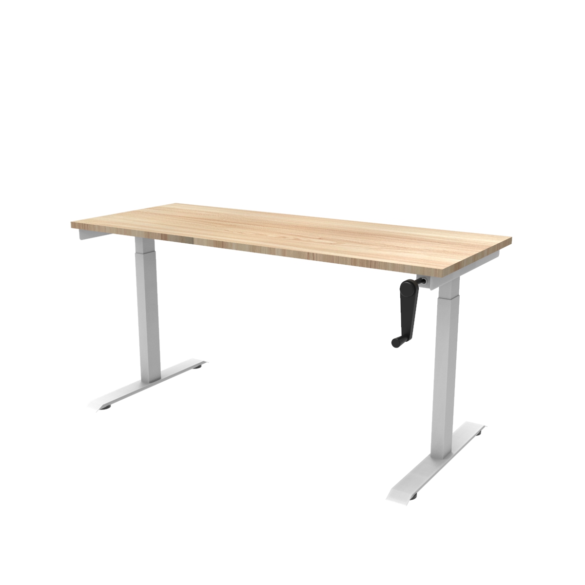 Escritorio de Altura Ajustable Mecanismo Manual / Tablero 120x60 cm