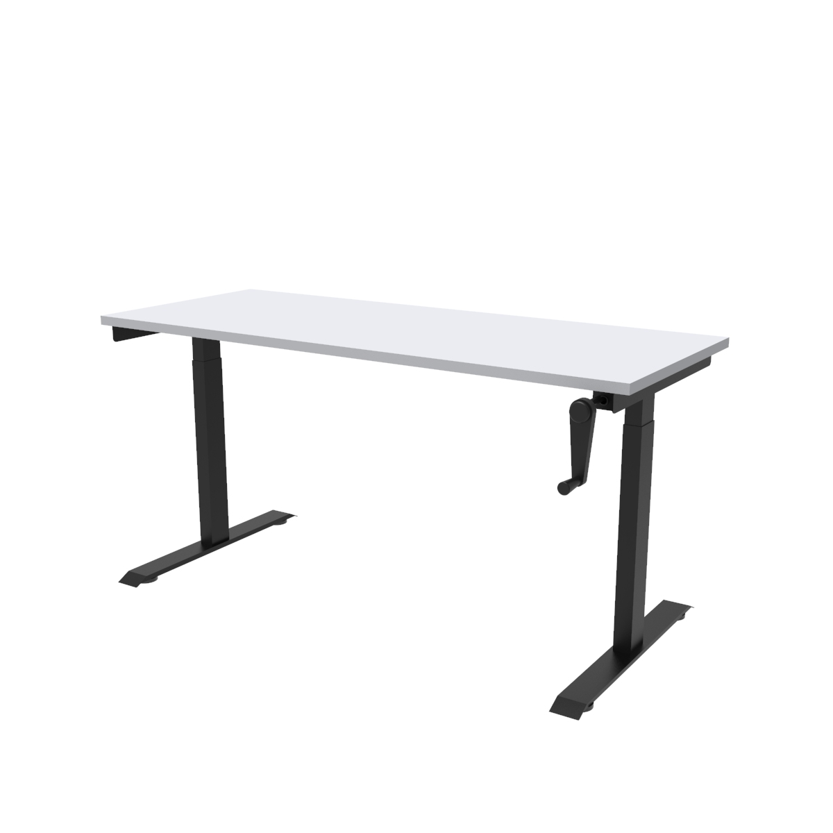 Escritorio de Altura Ajustable Mecanismo Manual / Tablero 120x60 cm