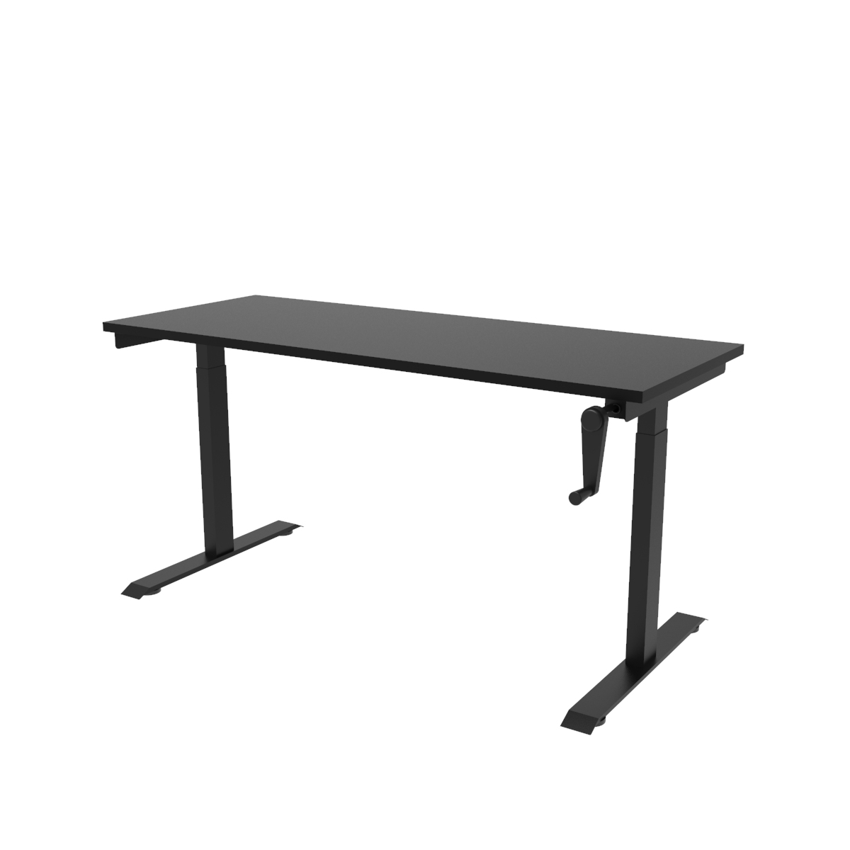 Escritorio de Altura Ajustable Mecanismo Manual / Tablero 120x60 cm