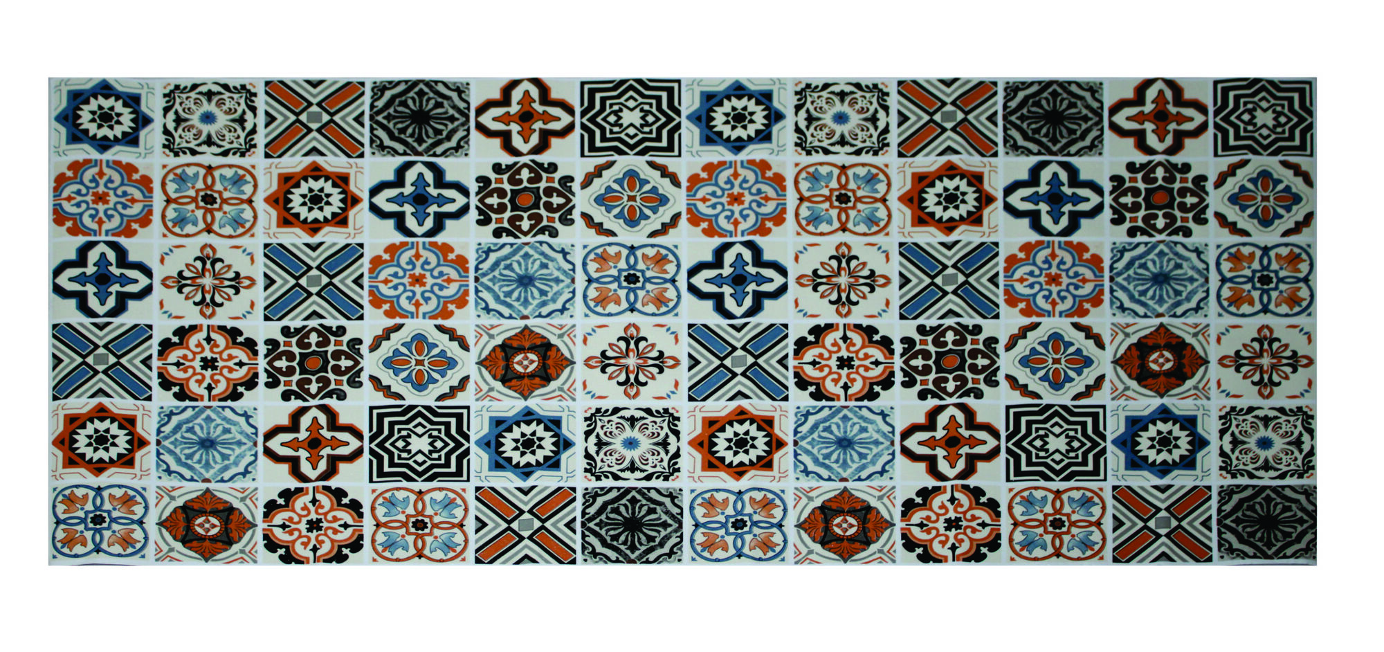 Tapiz Piso Adherible Talavera Oscura 10m X 60cm Pv20 6m2
