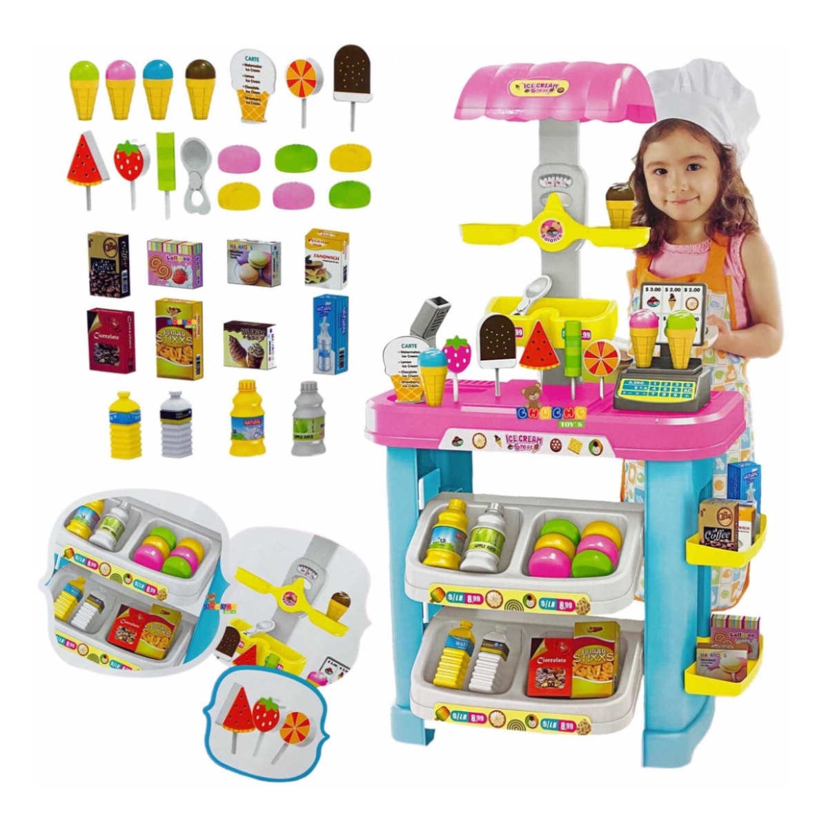 Cocina Super Mercado Helado Juguete Ice Cream Store