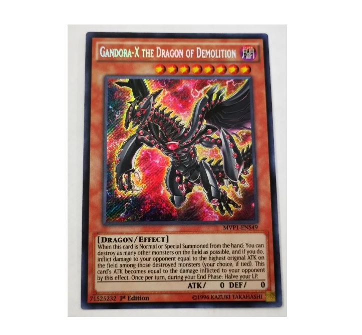 Yugioh Gandora-X The Dragon of Demolition Secret Rare 1st Edition - Konami