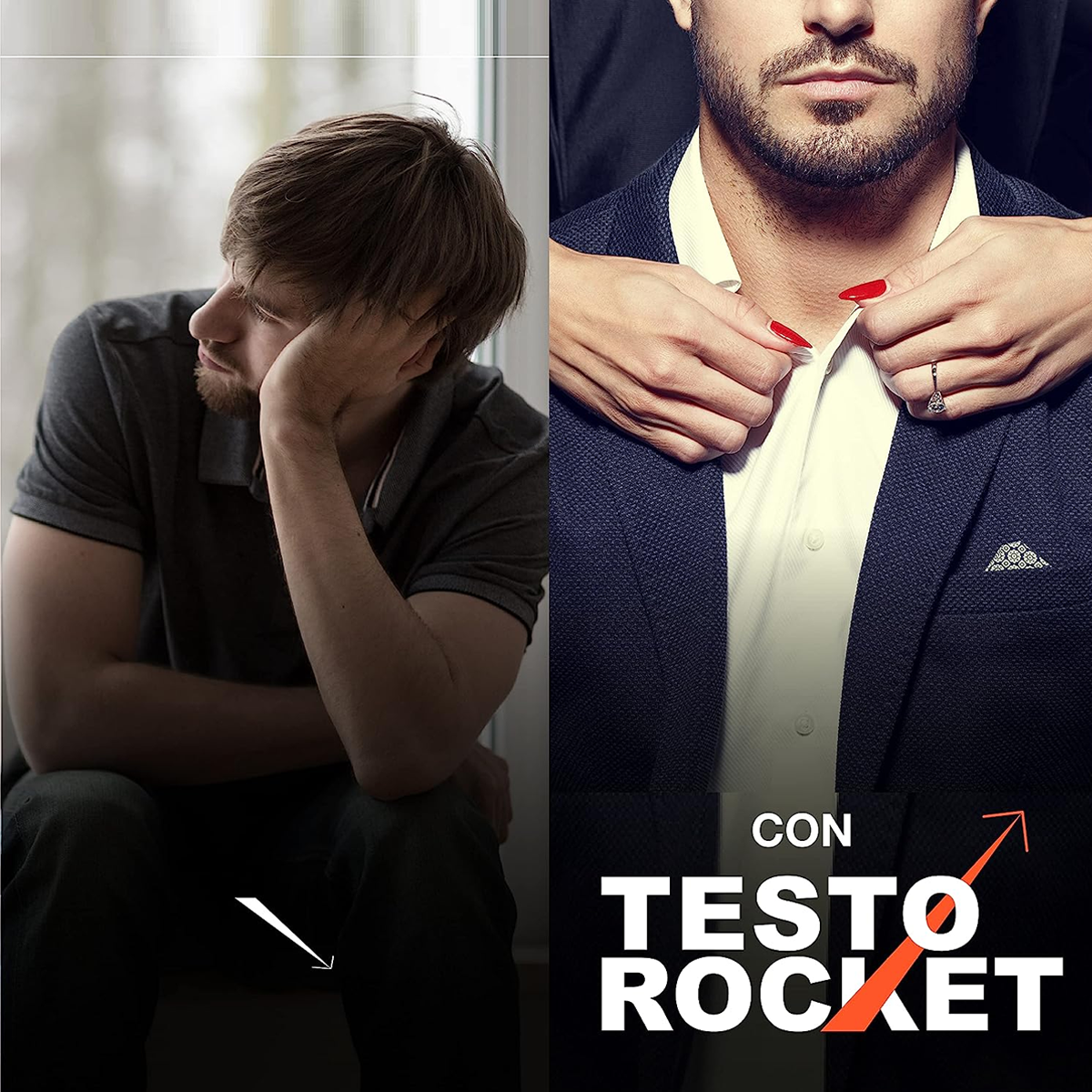 Suplemento Alimenticio - Testosterona Hombre Mens Testo Rocket Vigor Lbdo 120 Caps