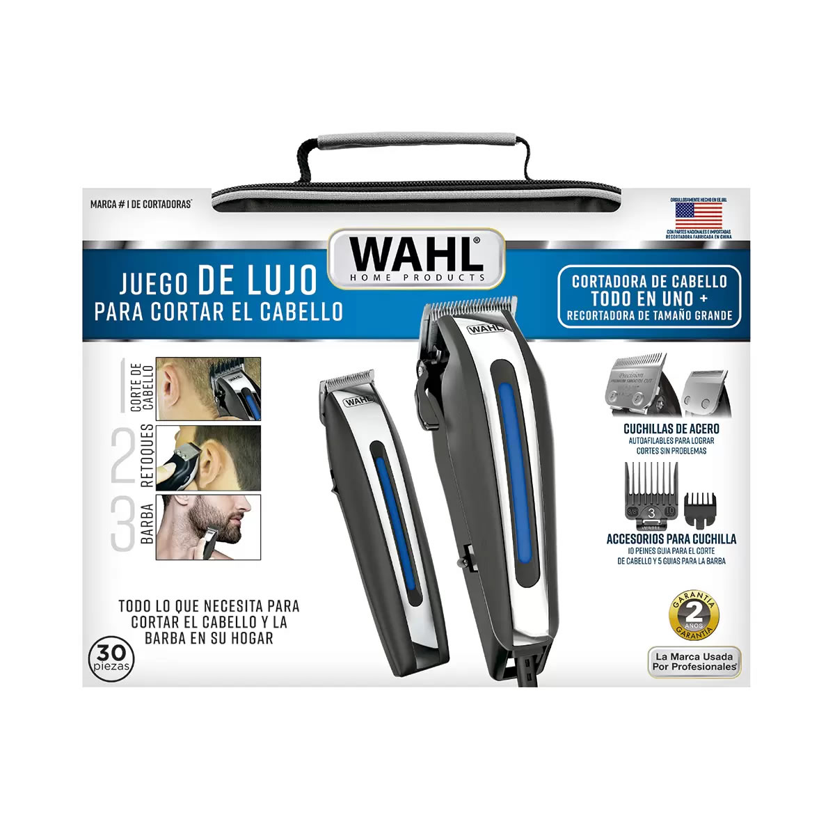 Juego De Cortadora De Cabello Wahl 79521 30 Piezas 120V