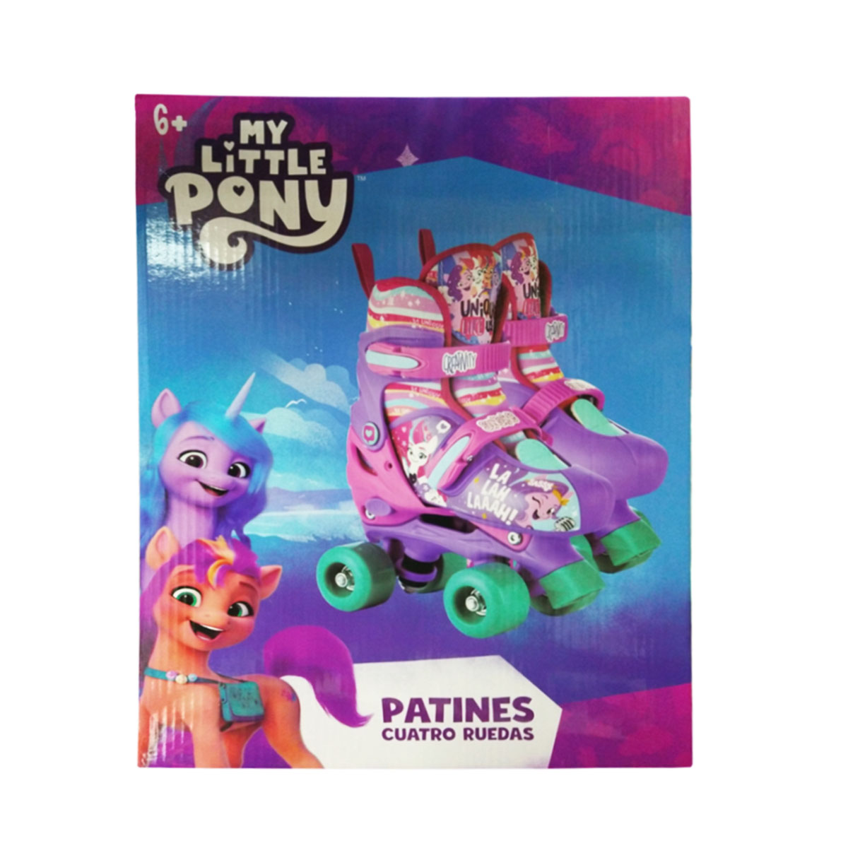 Patines para niños 4 Ruedas My Little Pony 22 a 24 cm Morado