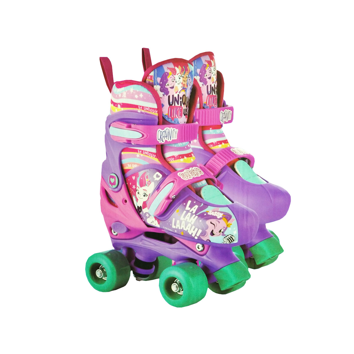 Patines para niños 4 Ruedas My Little Pony 22 a 24 cm Morado