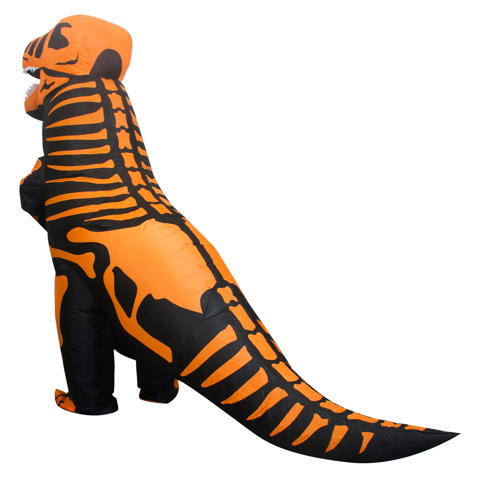 Disfraz inflable de dinosaurio T-rex jurásico premium halloween Toda ocasión Talla unitalla  adulto 12+ Naranja