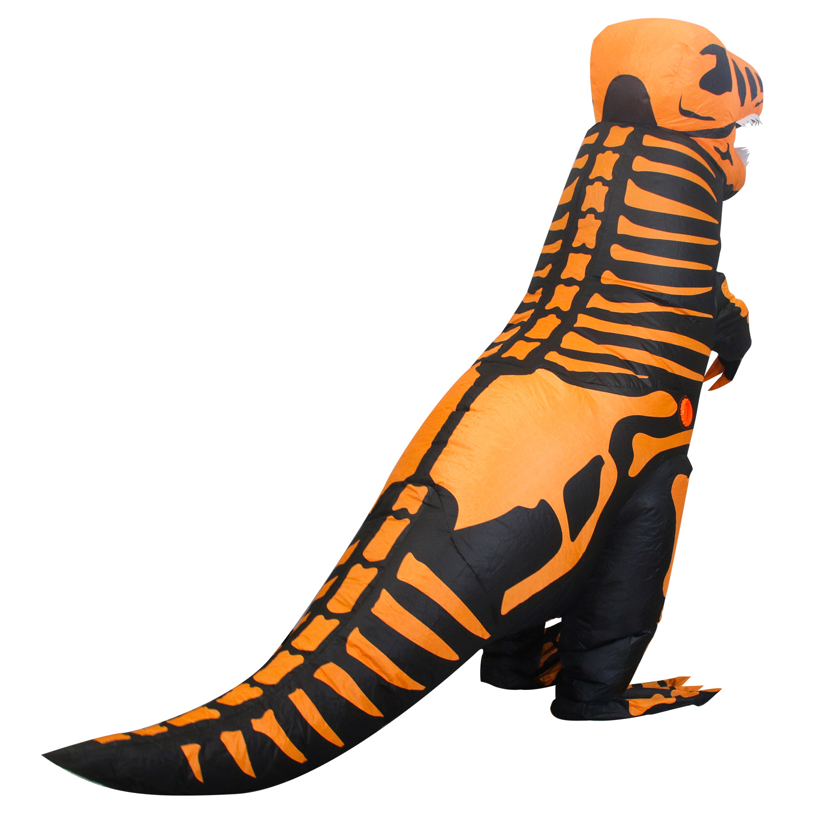 Disfraz inflable de dinosaurio T-rex jurásico premium halloween Toda ocasión Talla unitalla  adulto 12+ Naranja