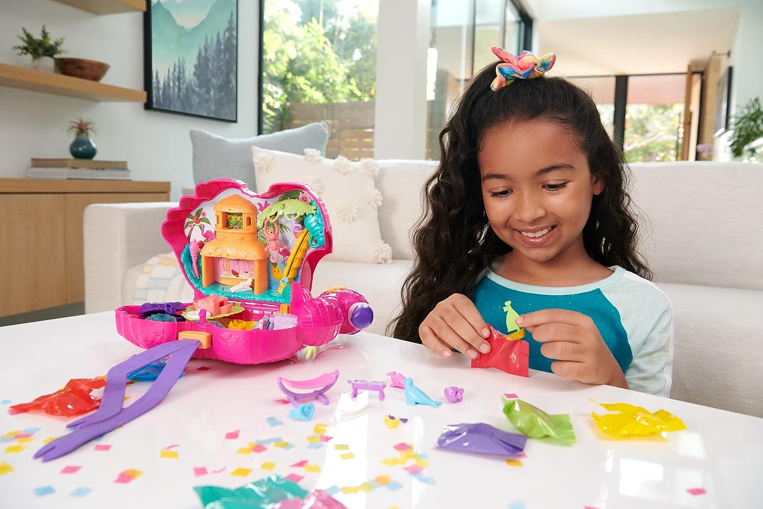 Polly Pocket Fiesta de Flamencos Cofre bolso con 26 sorpresas 