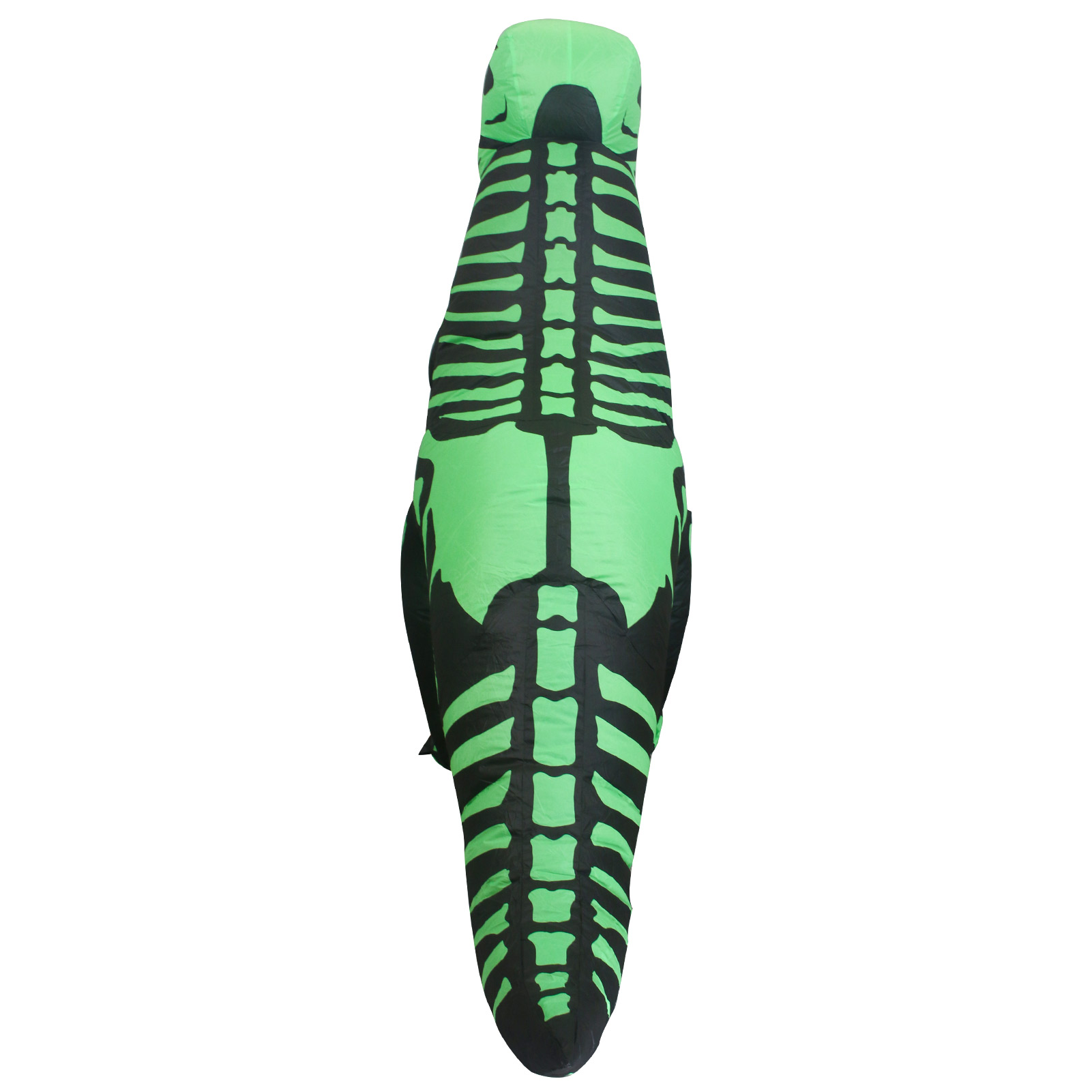 Disfraz inflable de dinosaurio T-rex jurásico premium halloween Toda ocasión Talla unitalla  adulto 12+ Verde.