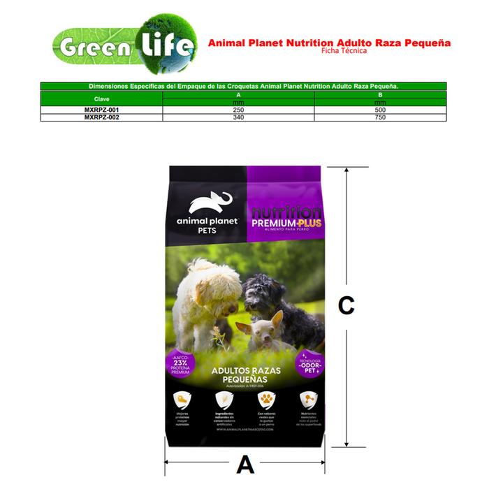 Croquetas para Perro Adulto Pequeño MXRPZ-001-4 2 Kg Croquetas Perro Adulto Raza Pequeña, Animal Planet Nutrition Adulto Razas Pequeñas