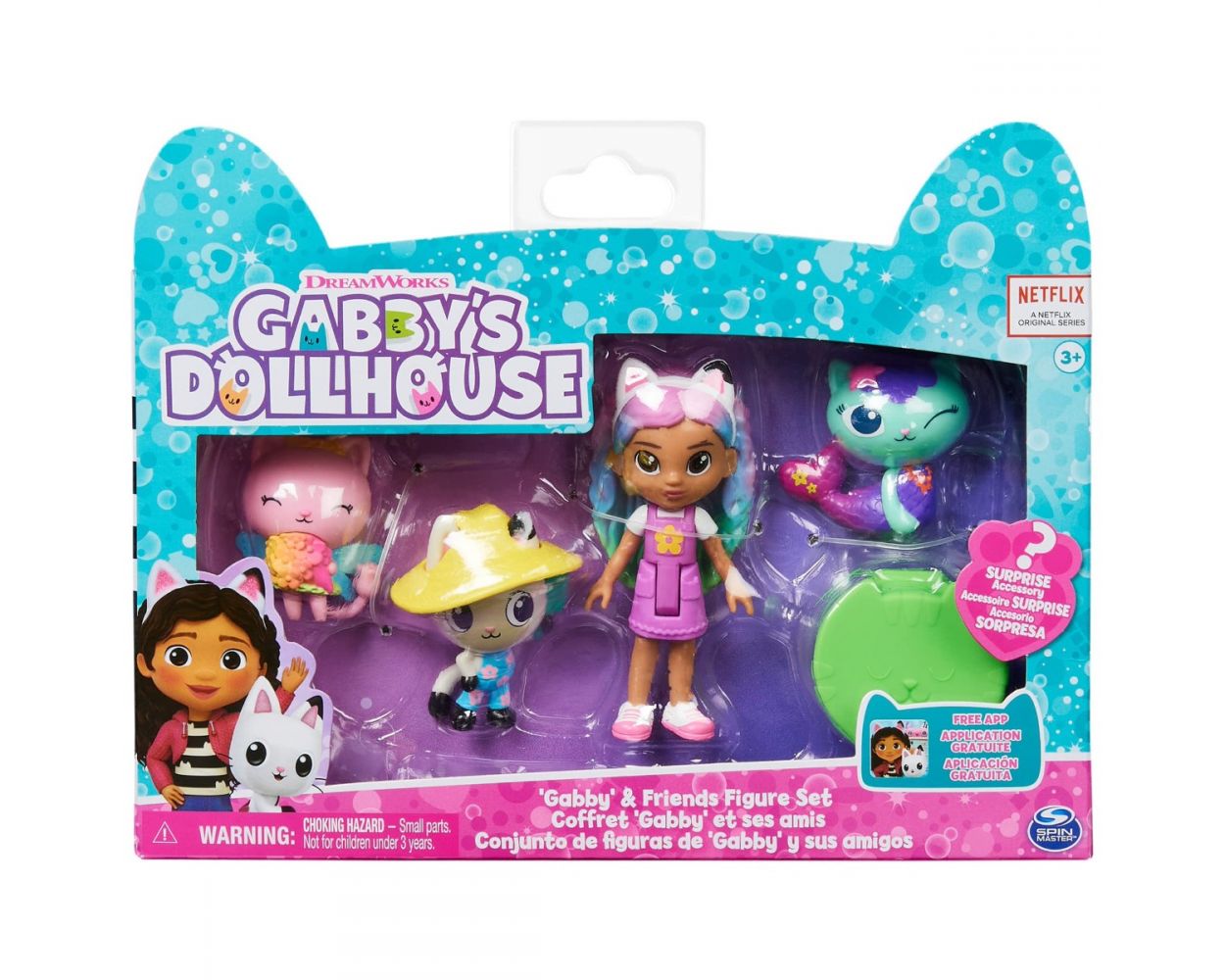 Gabby's Dollhouse juego de figuras de Gabby y sus amigos