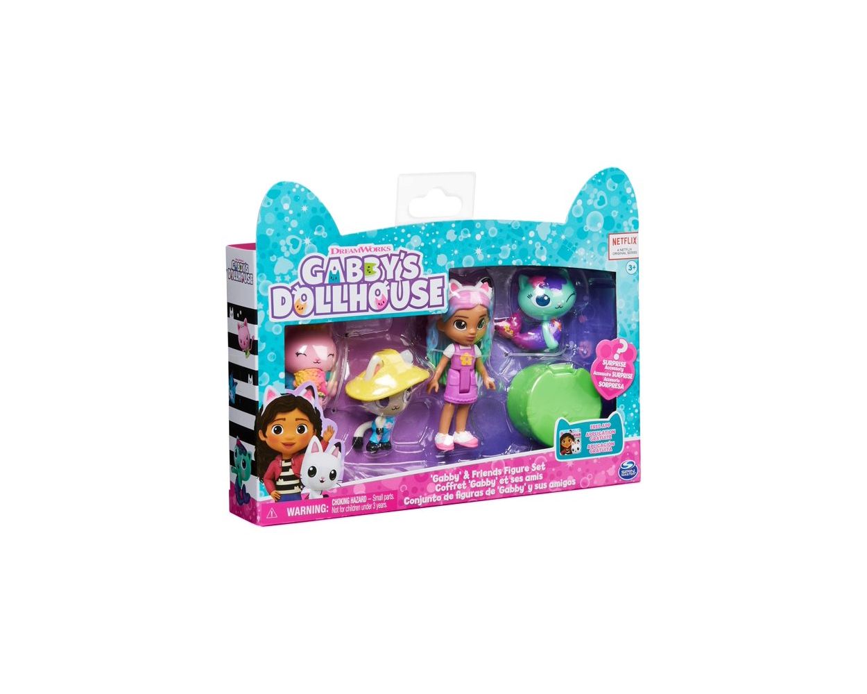 Gabby's Dollhouse juego de figuras de Gabby y sus amigos