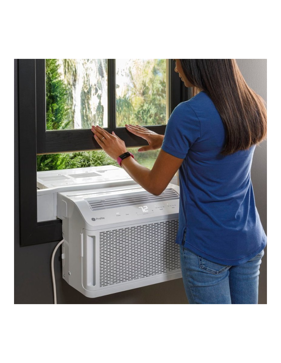 GE Profile - ClearView 350 sq. ft. 8,300 BTU Smart Ultra Quiet Window Air Conditioner