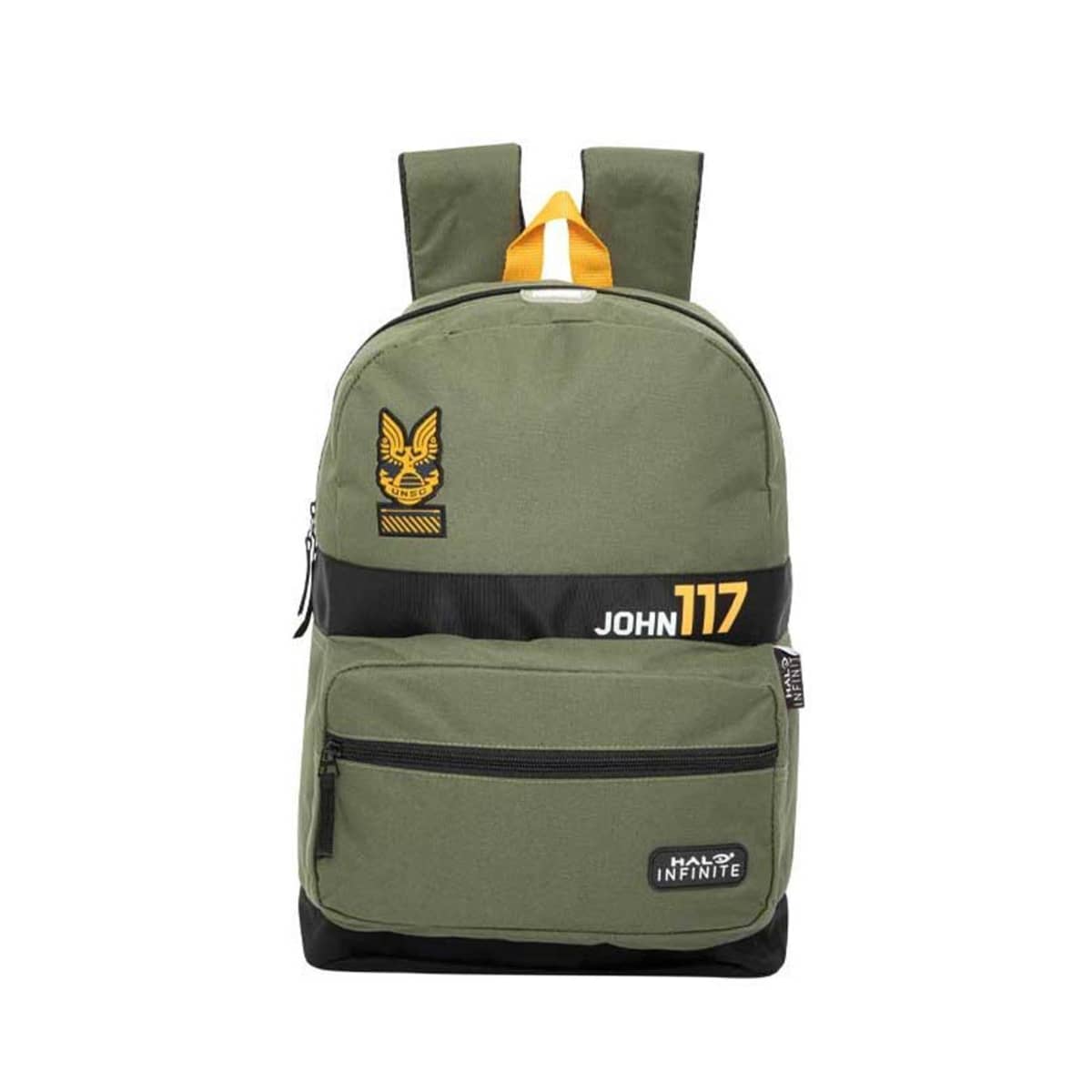 Mochila escolar infantil backpack de Halo, color verde olivo, mod. 1096043