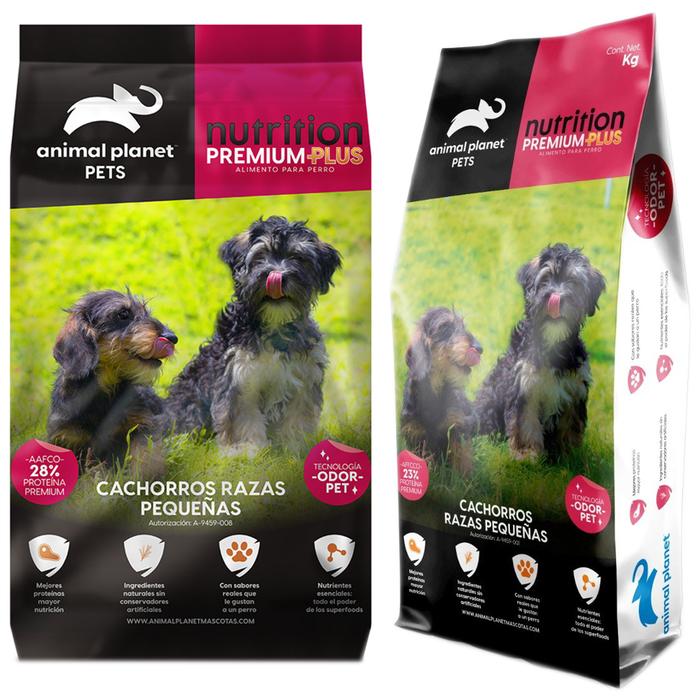 Alimentó para Perro Cachorro MXNUT-001-1 2Kg Croquetas Cachorro Raza Pequeña, Animal Planet Nutrition Cachorro Razas Pequeñas