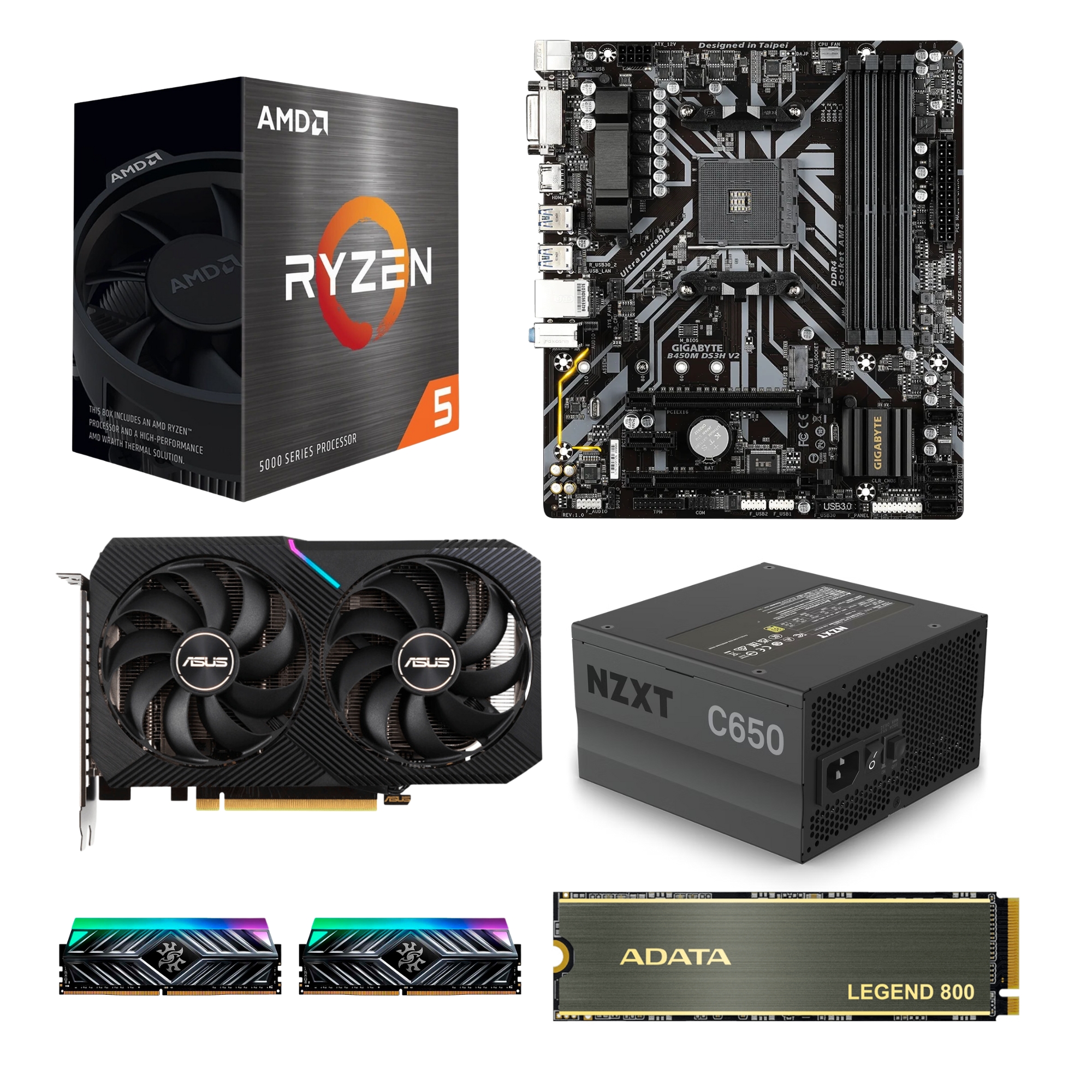 The Boss Blixard AMD Ryzen 5 5600X, GeForce RTX 3060, 32 GB DDR4, 1 TB SSD NVMe, Windows 10